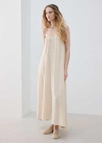 MANGO Nachthemd 'Byron' in Beige: Vorderseite