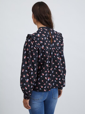 VILA Bluse in Schwarz
