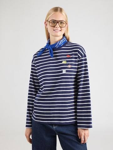 Tricou 'PCSADIE' de la PIECES pe albastru: față