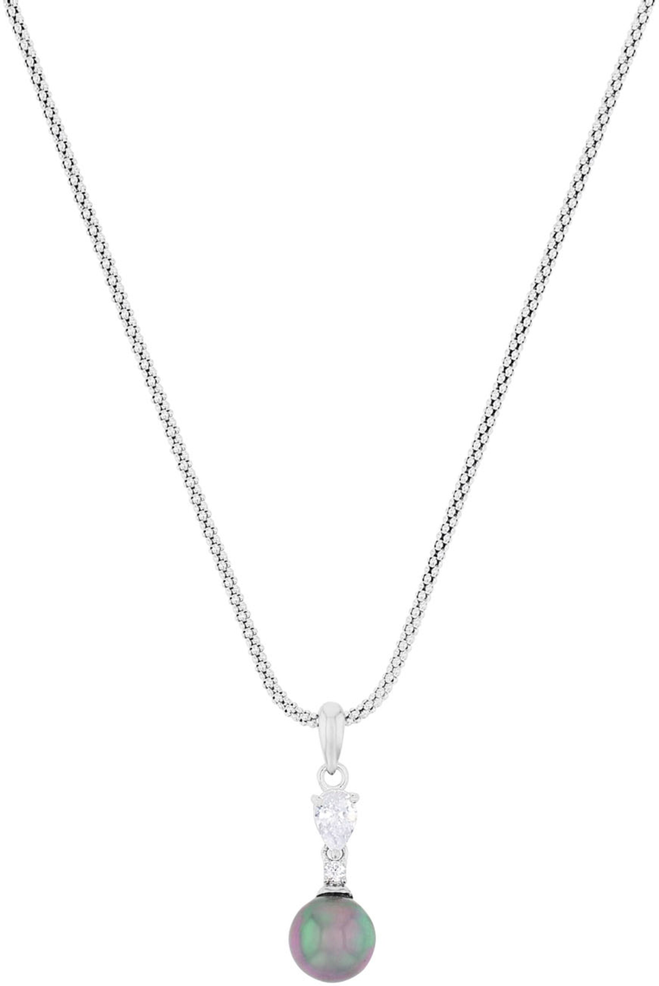 AMOR Necklace in Silver: front
