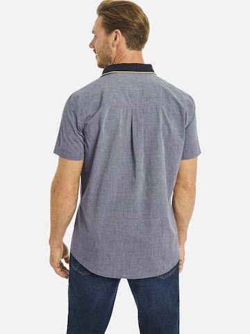 Jan Vanderstorm Comfort fit Button Up Shirt ' Mildon ' in Grey