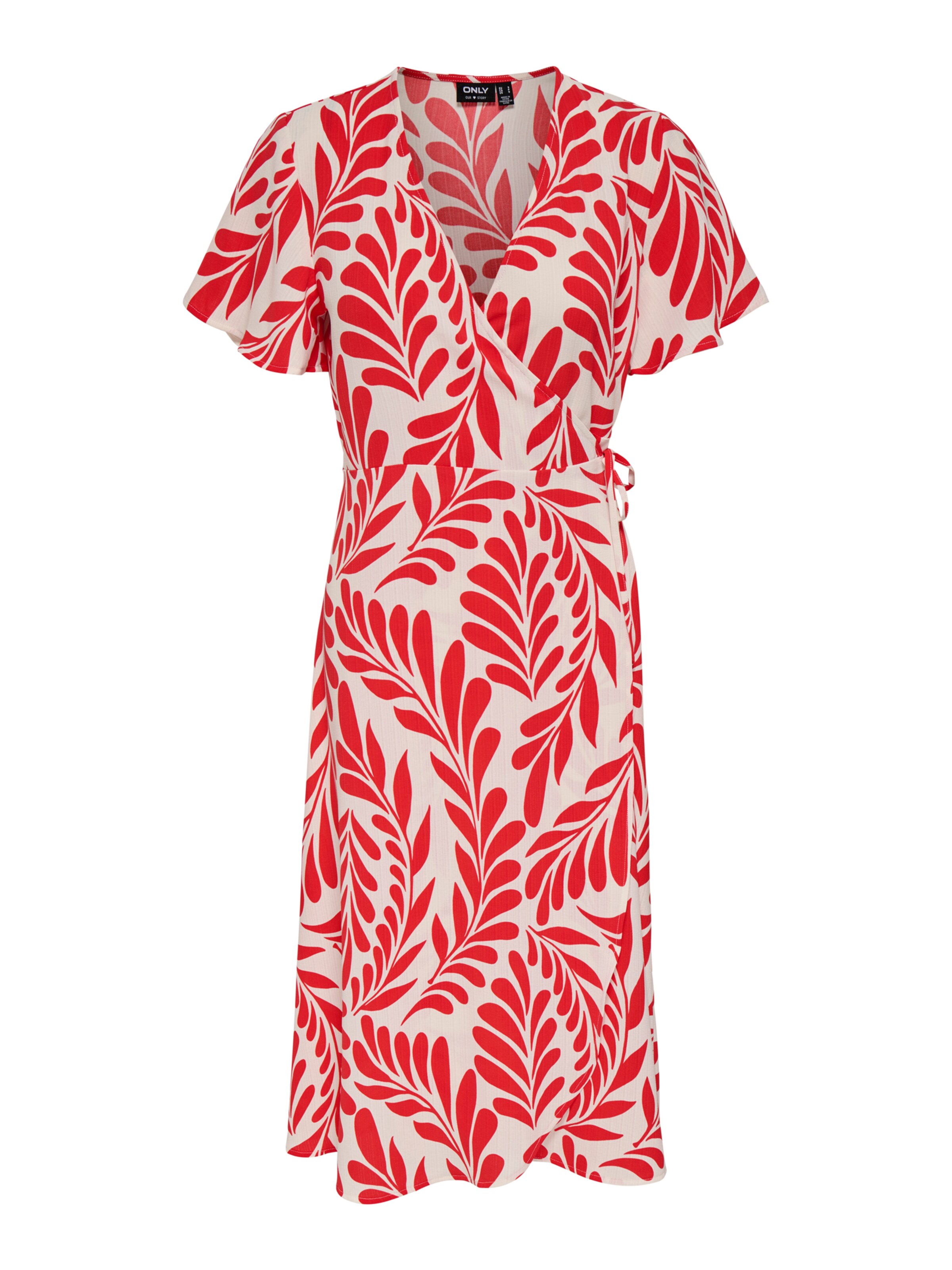 ONLY Klänning 'ONLCALI' i röd: framsida