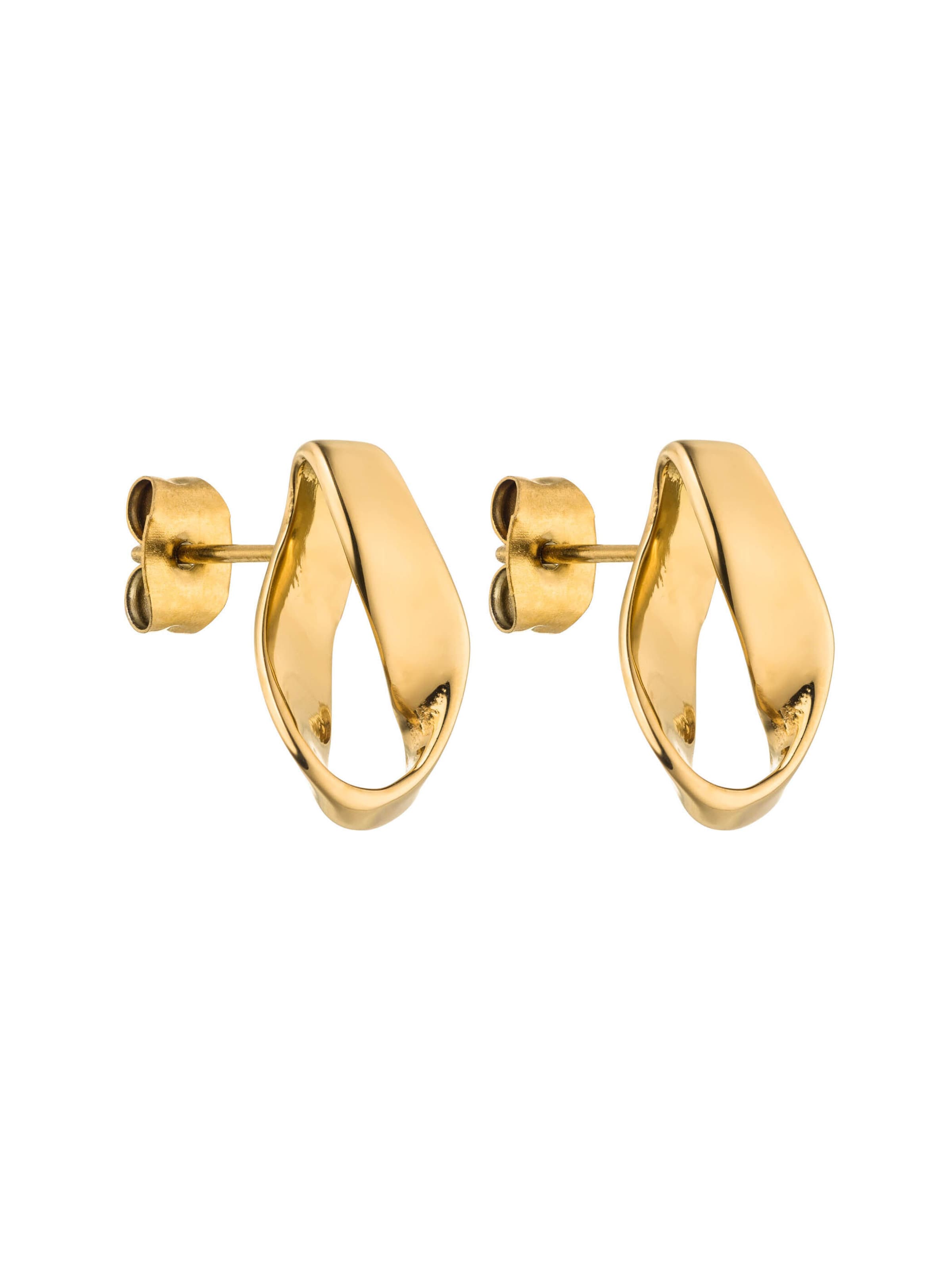 PURELEI Ohrringe 'Twist' in Gold: Vorderseite