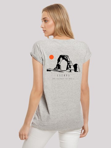 F4NT4STIC Shirt 'Escape Discover the World Savannah' in Grey