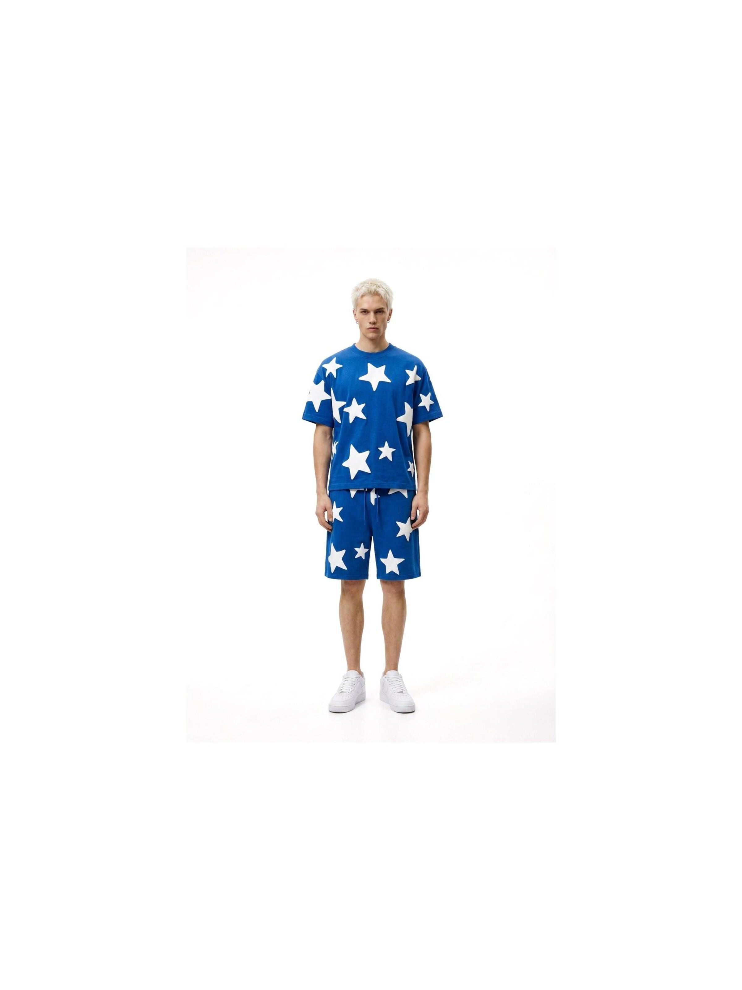 OVER STREET - Camiseta 'Camiseta royal falling stars oversized tee' en azul