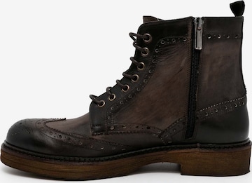 EXTON Lace-Up Boots in Brown: front