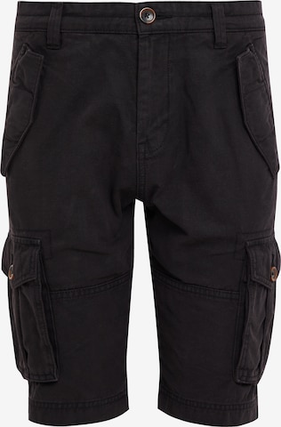 Threadbare Regular Cargo trousers 'Lugo' in Black: front