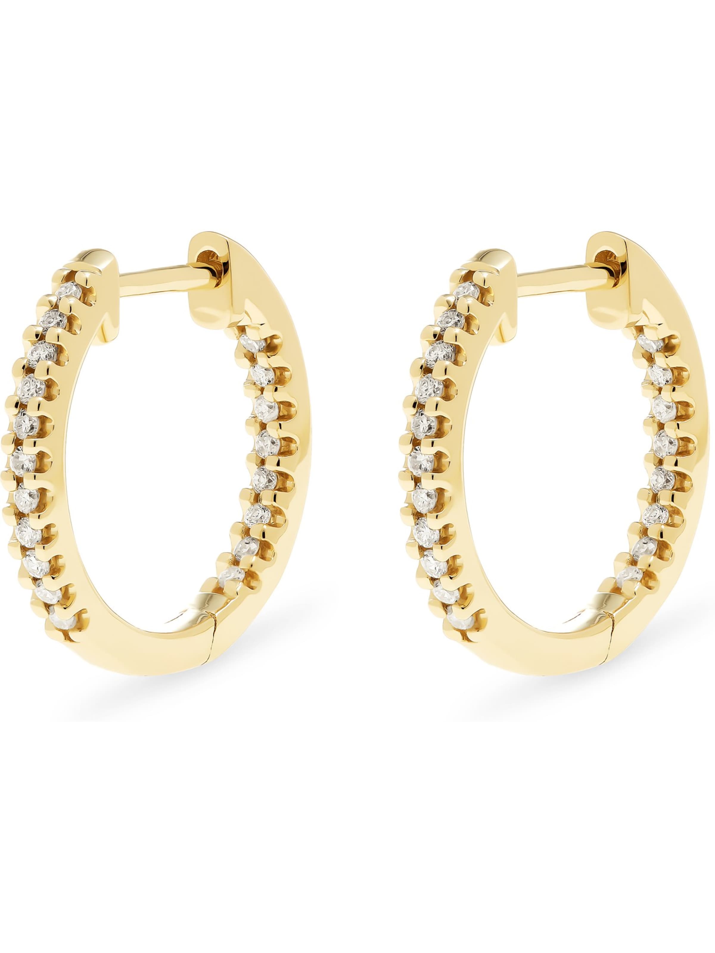 CHRIST Ohrringe in Gelb: Vorderseite