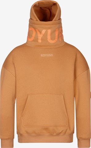 Koyumi Sweatshirt 'Break Your Neck' in Beige: front