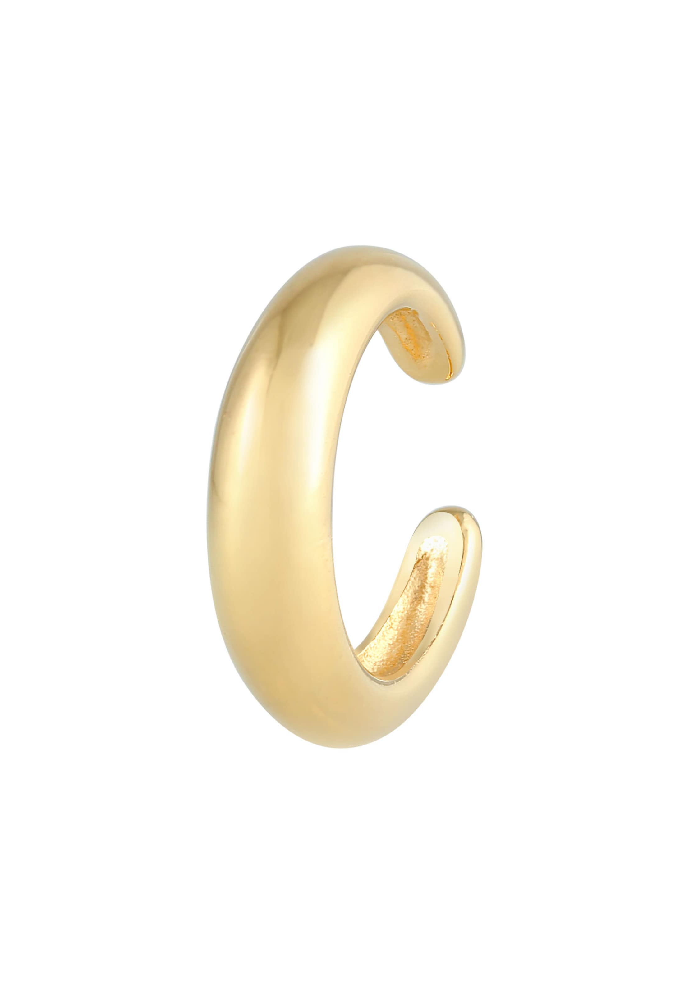 ELLI Náušnice – zlatá: přední strana