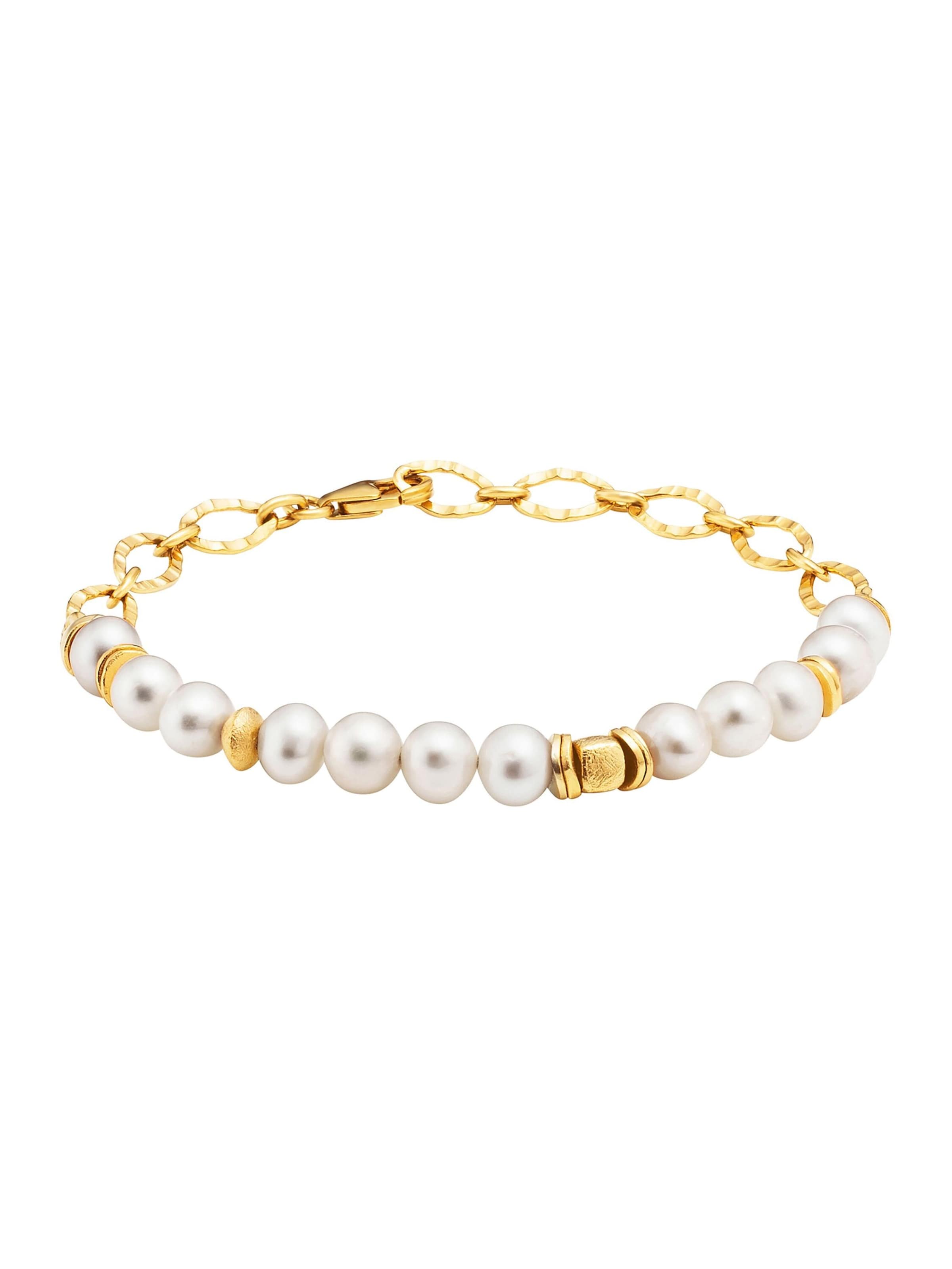 Julie Julsen Armband in Gold: Vorderseite