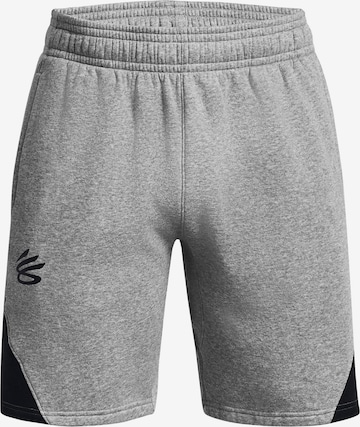 UNDER ARMOUR Regular Sportshorts 'Curry Splash' in Grau: Vorderseite