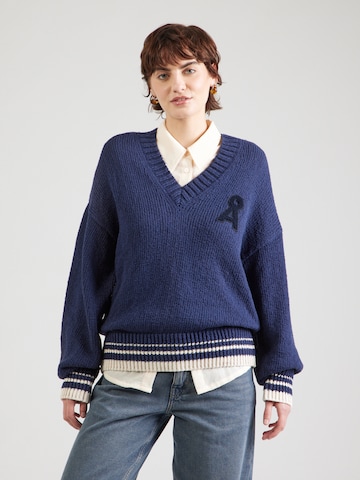 ARMEDANGELS - Pullover 'ICONIC Å' em azul: frente