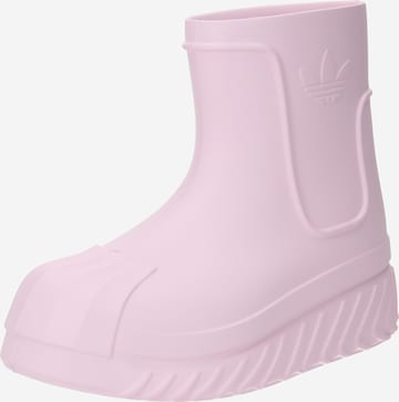 Bottes en caoutchouc 'ADIFOM SUPERSTAR' ADIDAS ORIGINALS en rose : devant