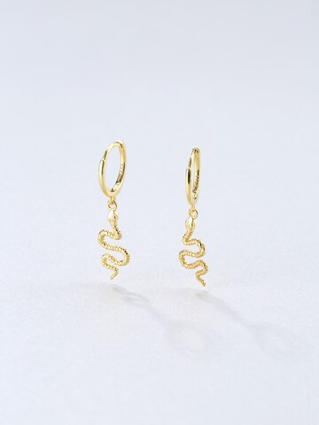Orecchini 'Snake' di Hey Happiness in oro