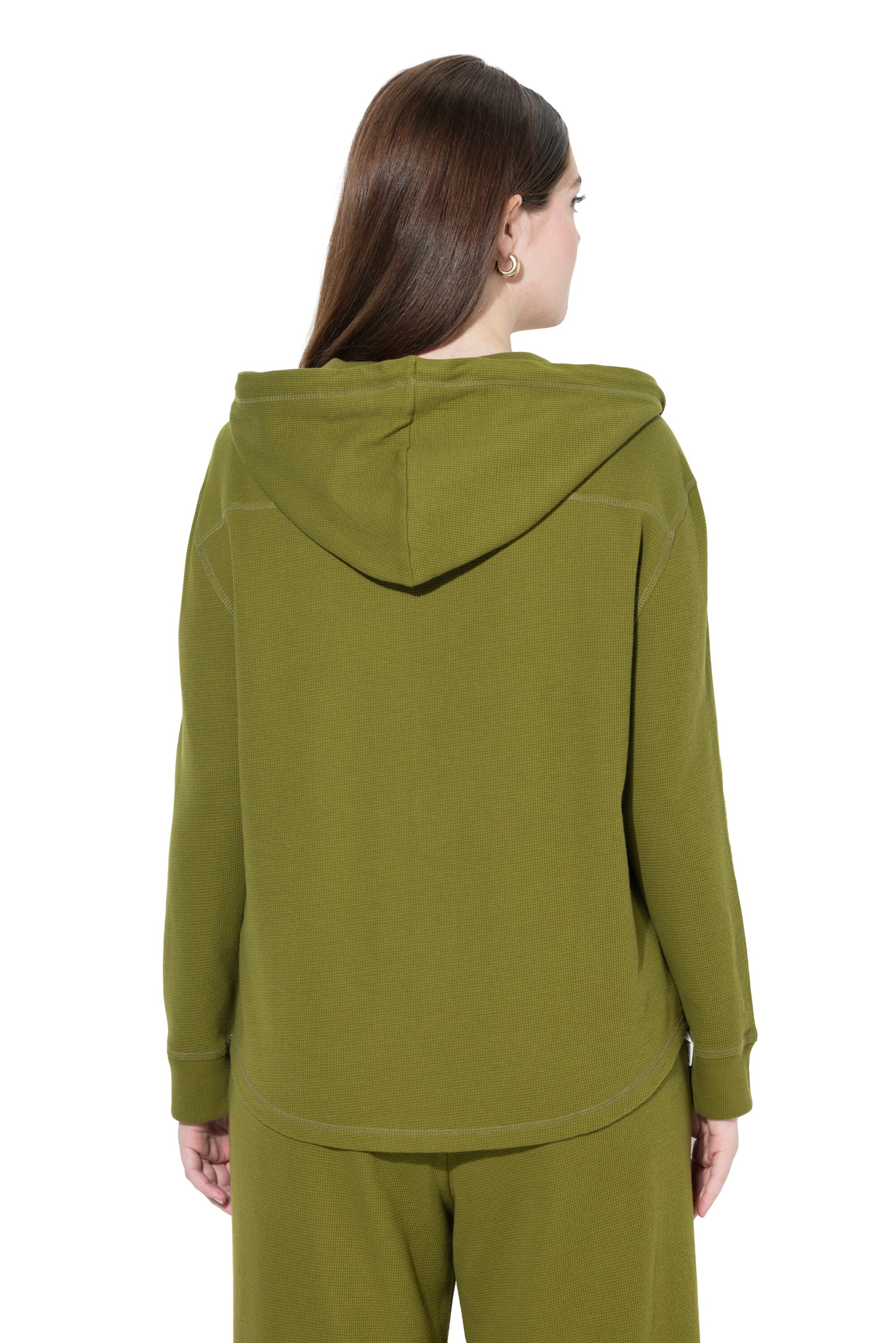 Ulla Popken Sweat jacket in Green