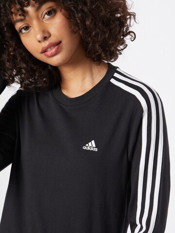 ADIDAS SPORTSWEAR Funkčné tričko 'Essentials 3-Stripes' - Čierna