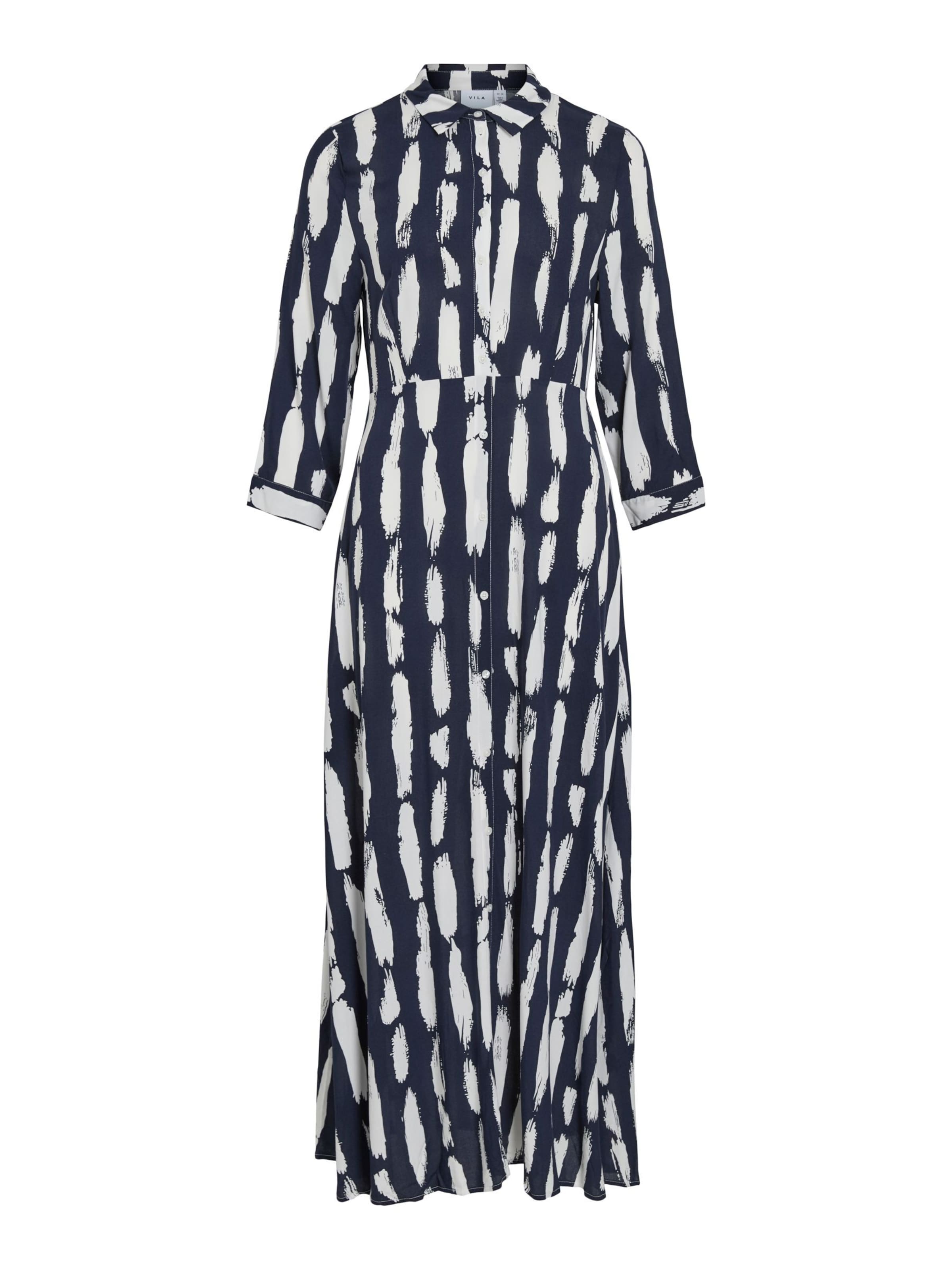 VILA - Vestido camisero 'VIAya Paya' en azul: frente