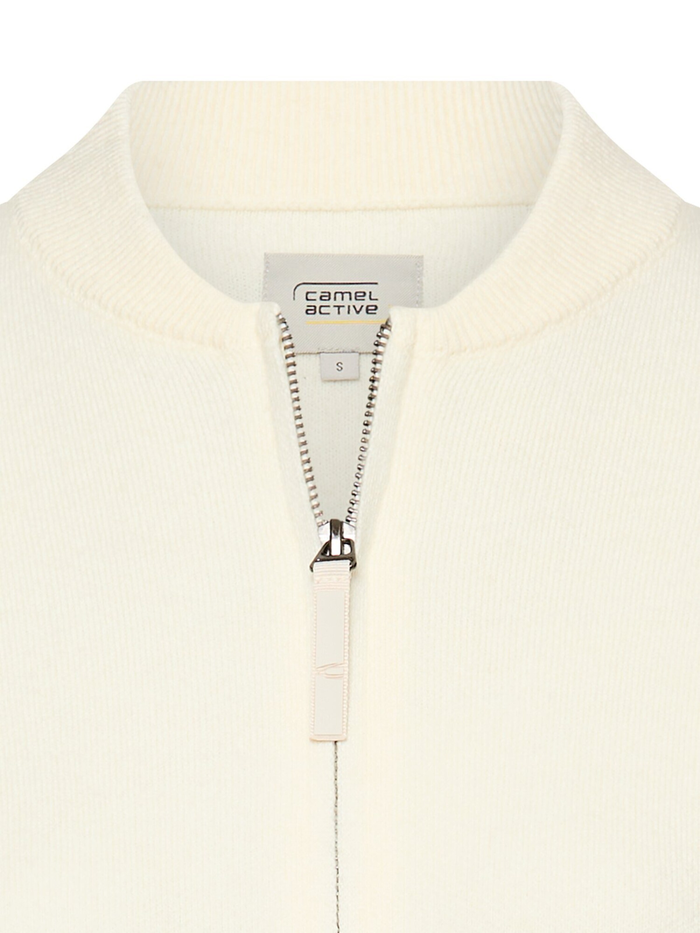 CAMEL ACTIVE Strickjacke in Weiß