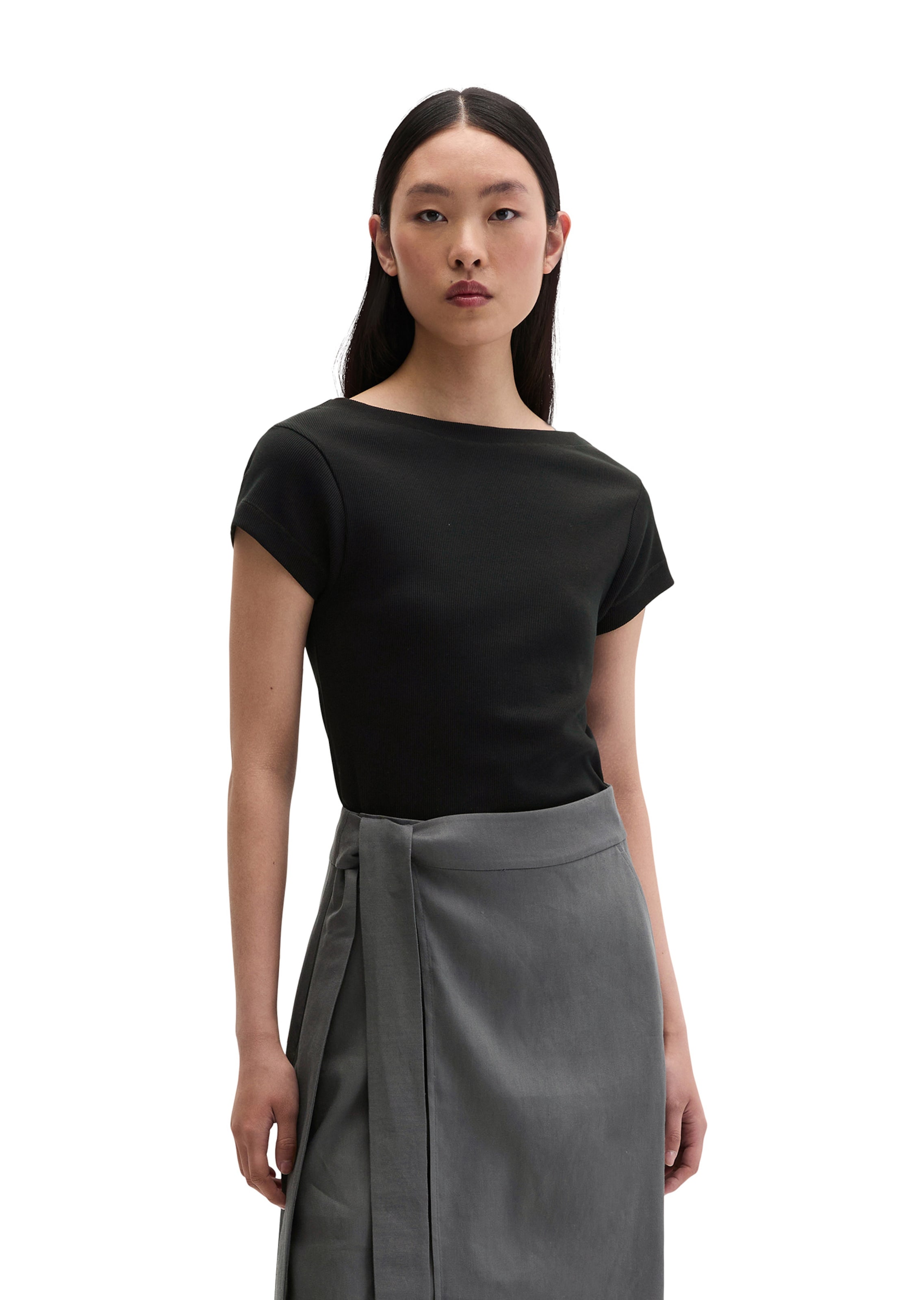 Marc O'Polo T-Shirt in Schwarz: Vorderseite