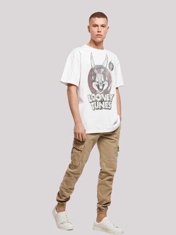 F4NT4STIC Shirt 'Looney Tunes Looney Tunes Bugs Bunny' in Wit