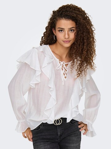 JDY Bluse 'JDYBETH' i hvid