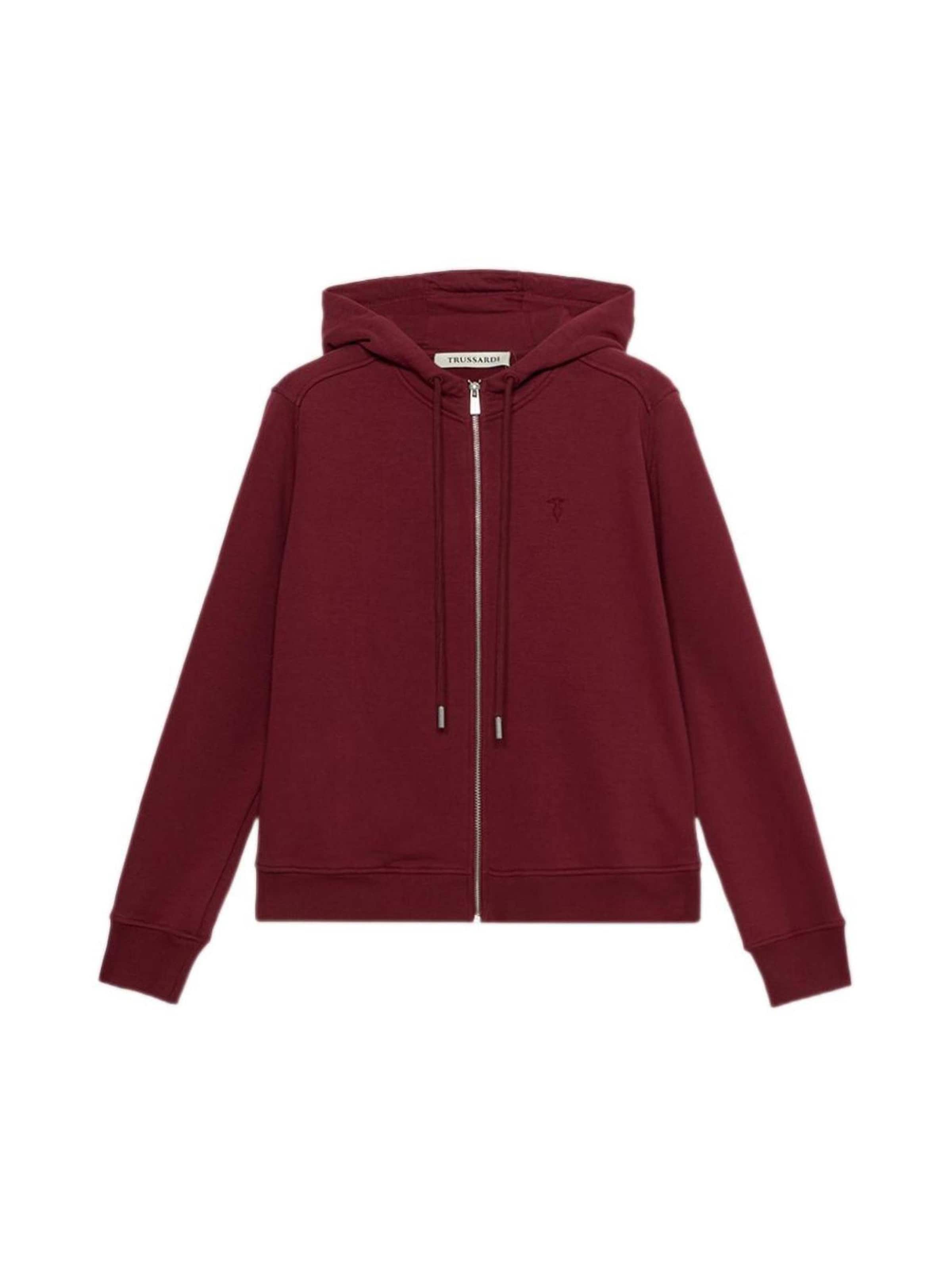 Trussardi Sweatvest in Rood: voorkant