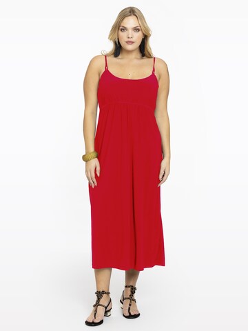 Yoek Kleid in Rot