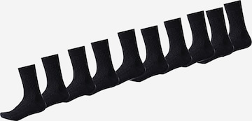 Millo Socks 'Cosy Twist 10' in Black: front
