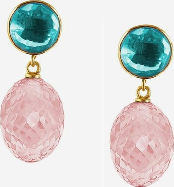 Boucles d'oreilles Gemshine en rose : devant