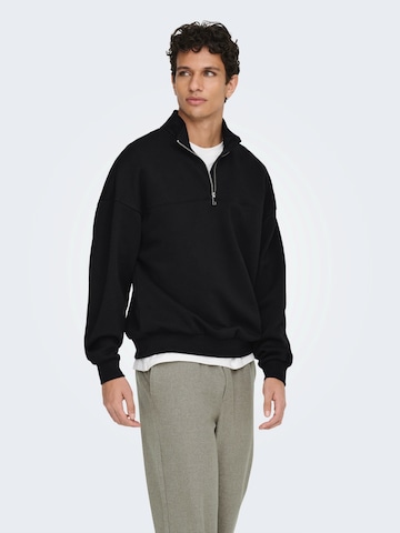 Only & Sons - Sudadera 'ONSCERES' en negro: frente