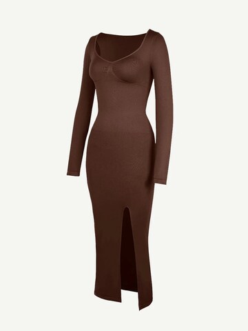 FÉMINITÉ Fatale Dress 'ELENA' in Brown