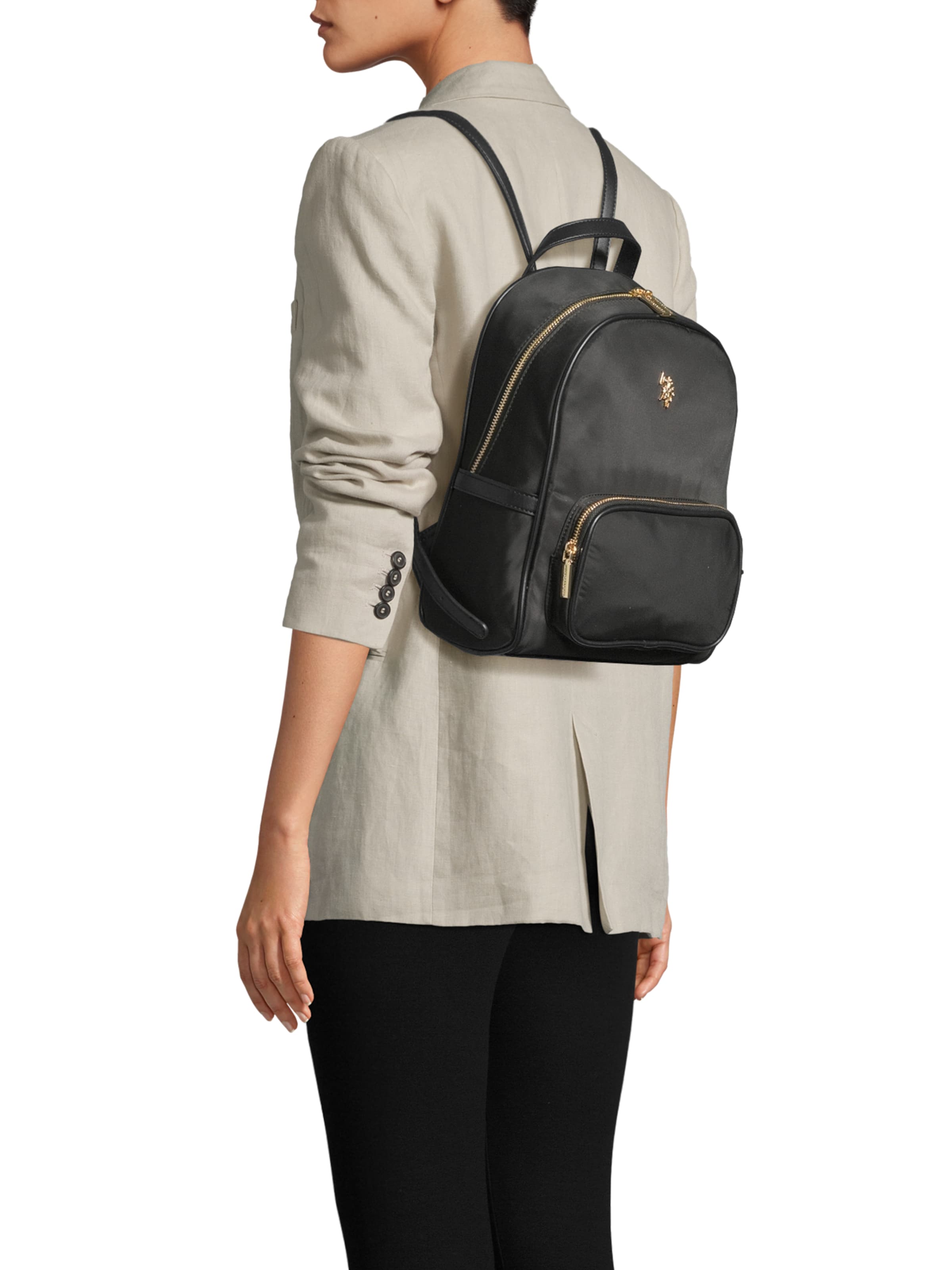 U.S. POLO ASSN. Hátizsák 'Houston' - fekete