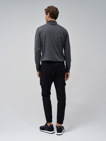 Coupe slim Pantalon chino Salsa Jeans en noir