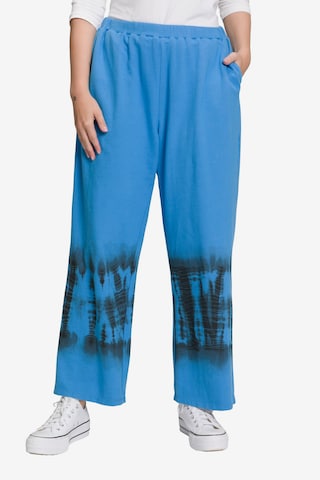 Ulla Popken Regular Pants 'Rose' in Blue: front