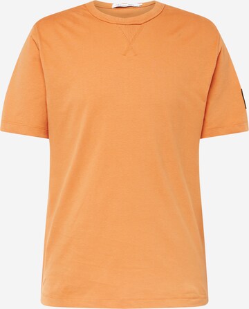 T-Shirt Calvin Klein Jeans en orange : devant