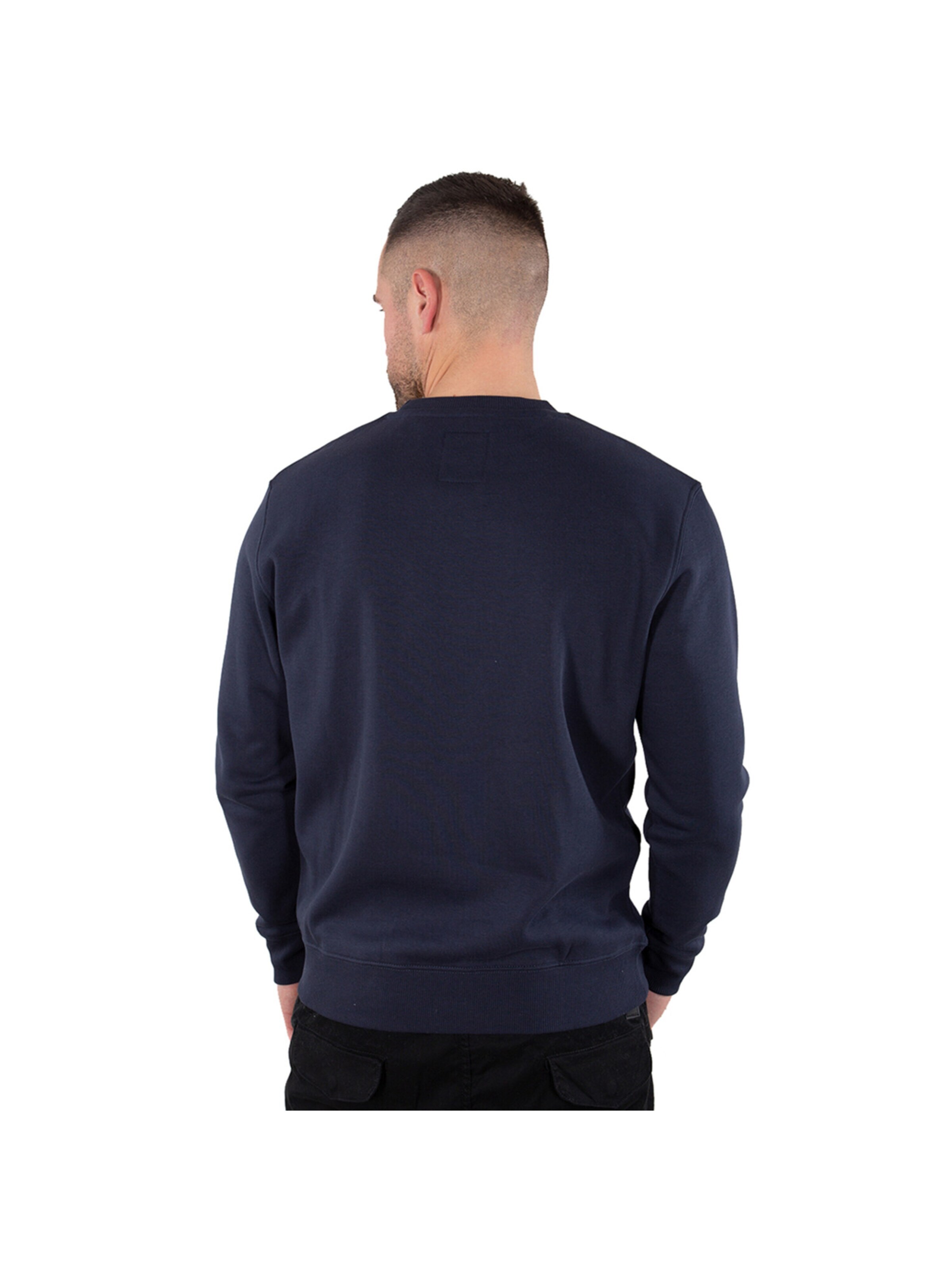 ALPHA INDUSTRIES Sweatshirt 'Basic Reflective' in Blue