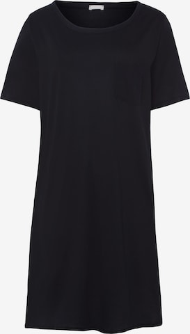 Hanro Nightgown 'Cotton Deluxe' in Black: front
