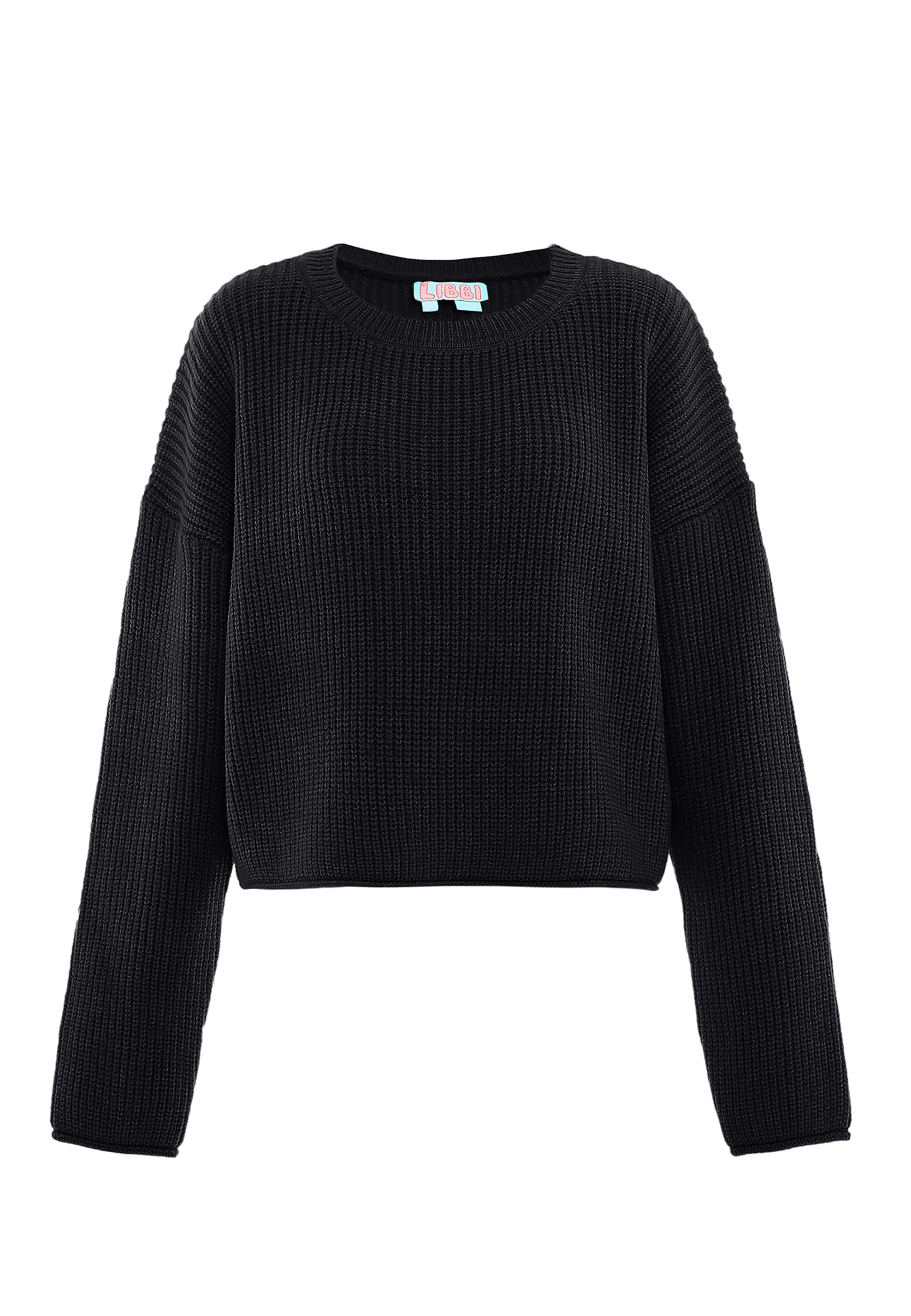Libbi Pullover in Schwarz: Vorderseite