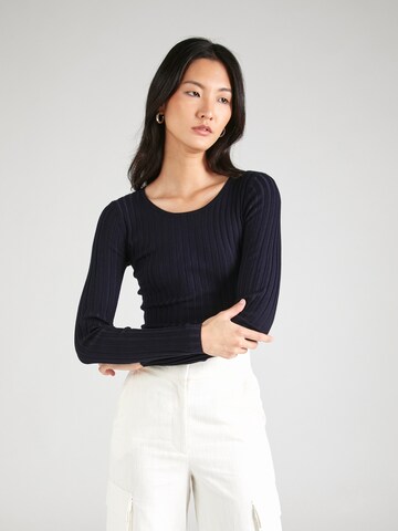 Pull-over 'Trenna' mbym en bleu : devant