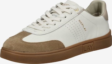 Sneaker bassa di REPLAY in bianco: frontale