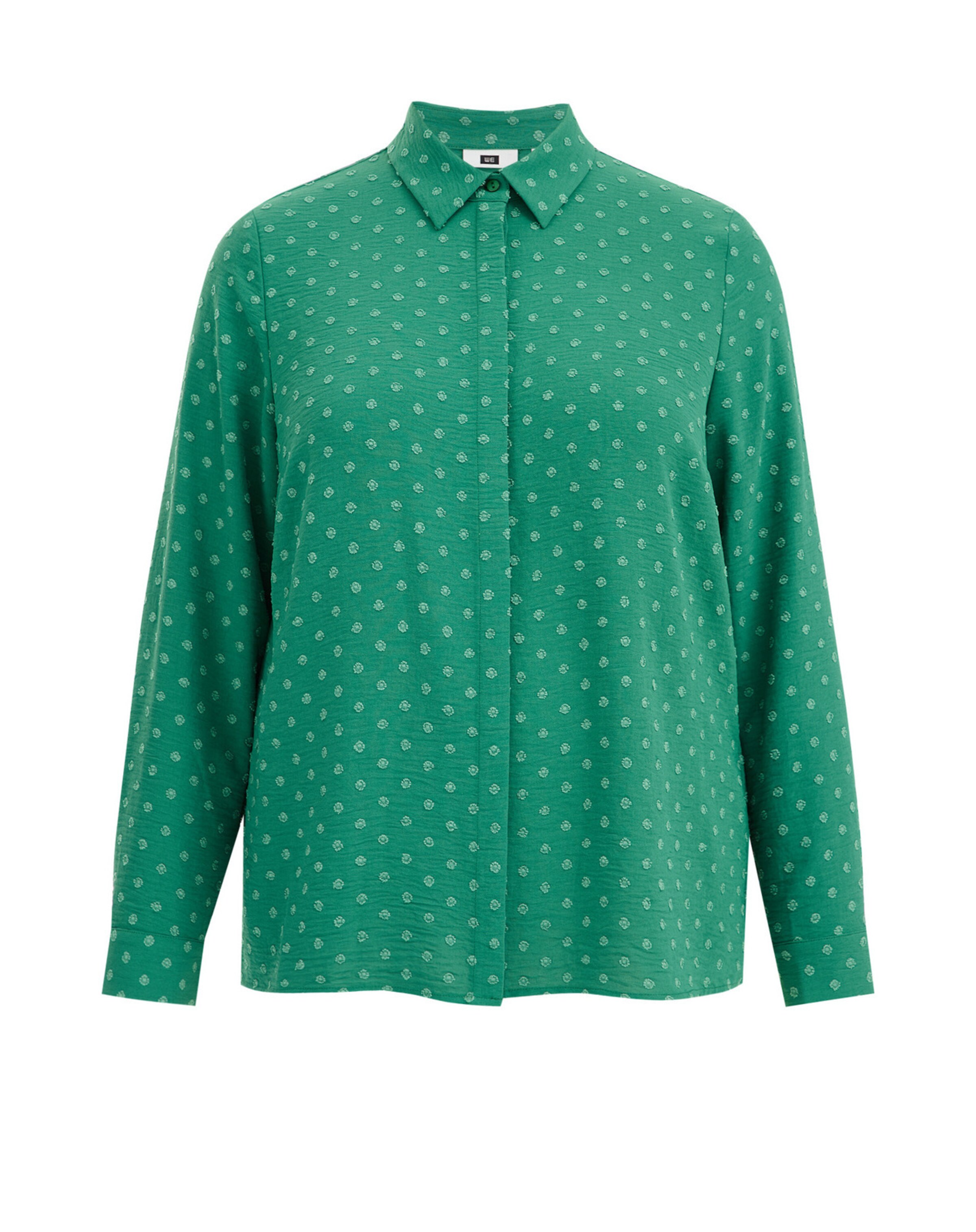 WE Fashion Blouse in Green: front