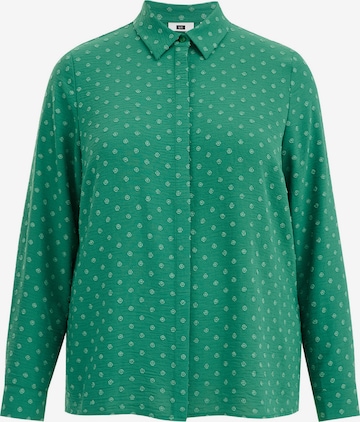 WE Fashion Blouse in Green: front