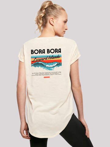 F4NT4STIC Shirt 'Bora Bora Leewards Island' in Beige: voorkant