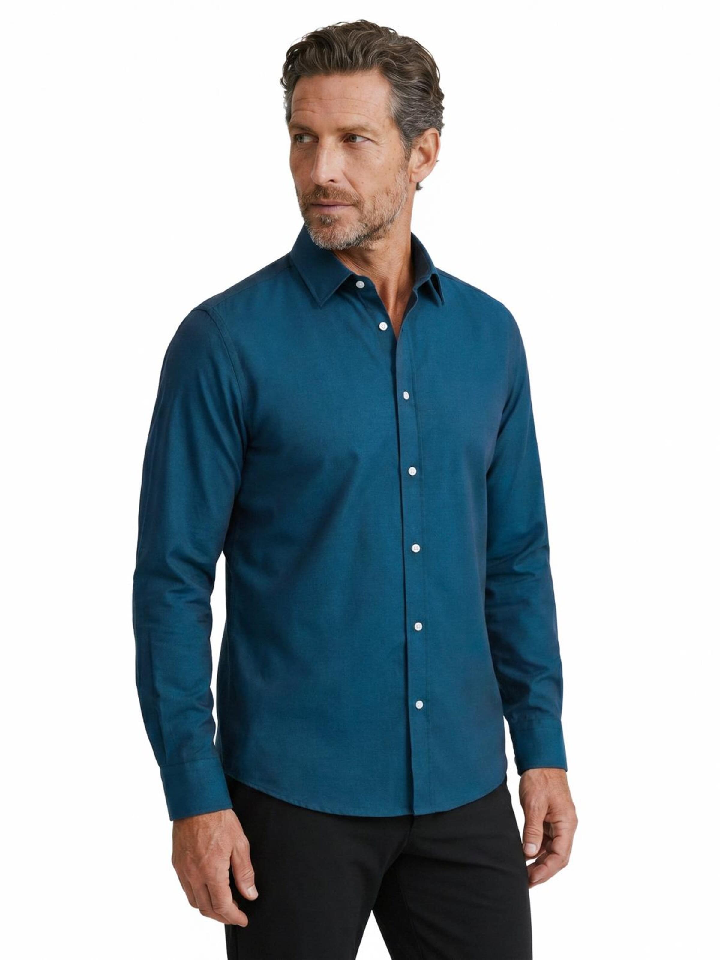 Pako Lorente Koszulka 'Szara koszula męska 100% bawełna Slim Pako Lorente roz. 3XL' w kolorze niebieski