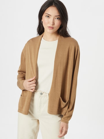 s.Oliver BLACK LABEL Knit Cardigan in Brown: front