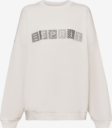 Sweat-shirt ESPRIT en beige : devant