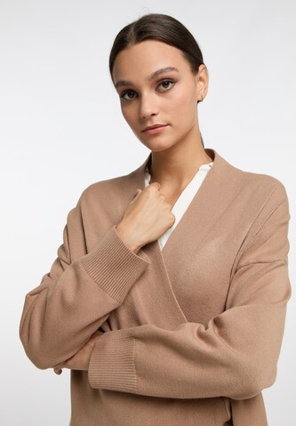 DreiMaster Klassik Gebreid vest 'Iridia' in Beige