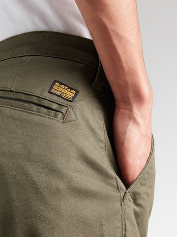 G-STAR Skinny Chinosy w kolorze zielony