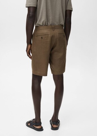 MANGO MAN Slimfit Shorts 'Carp' in Grün